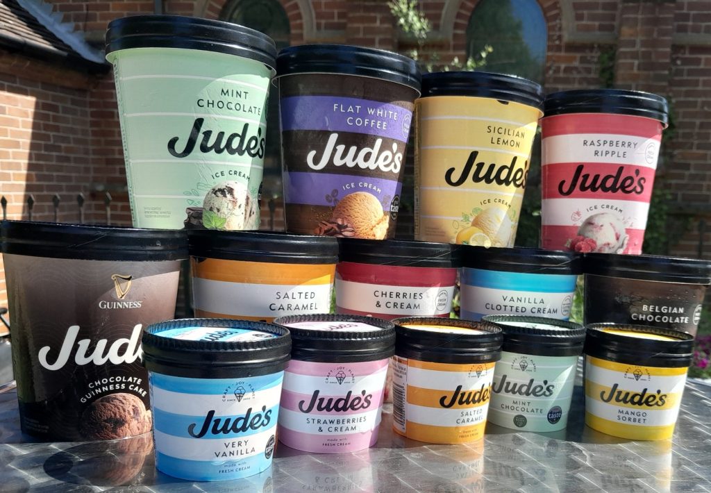 Jude's Ice Cream Range